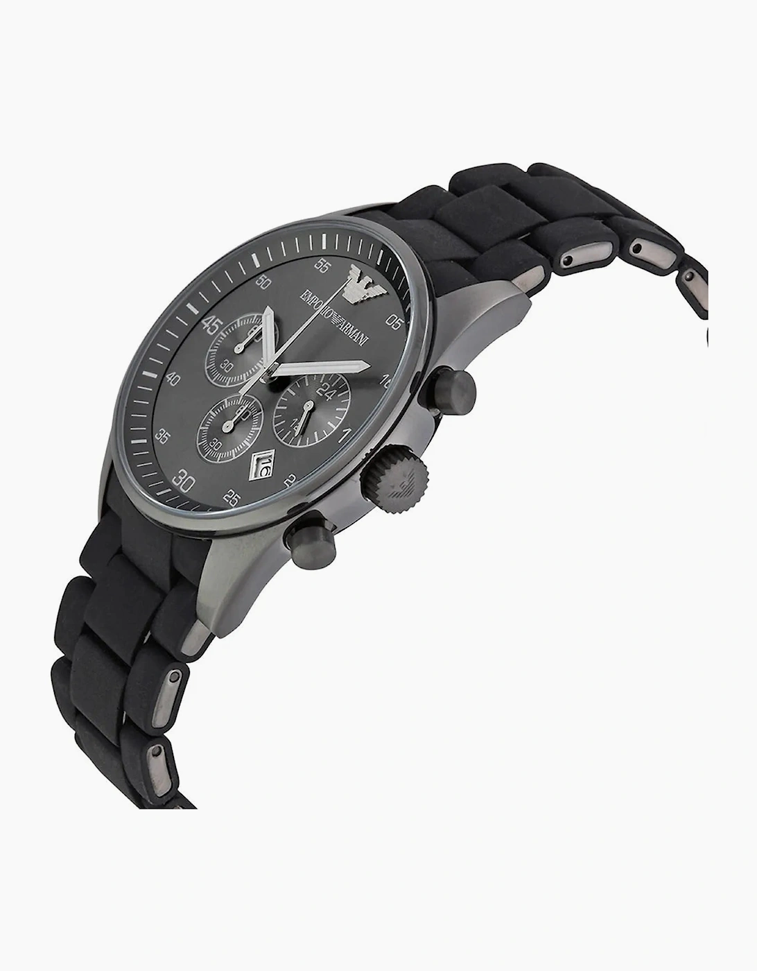 Emporio Armani AR5889 Black Silicon Chronograph Men's Watch