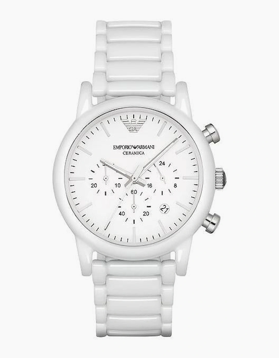 Emporio Armani AR1499 White Ceramic Chronograph Men's Watch