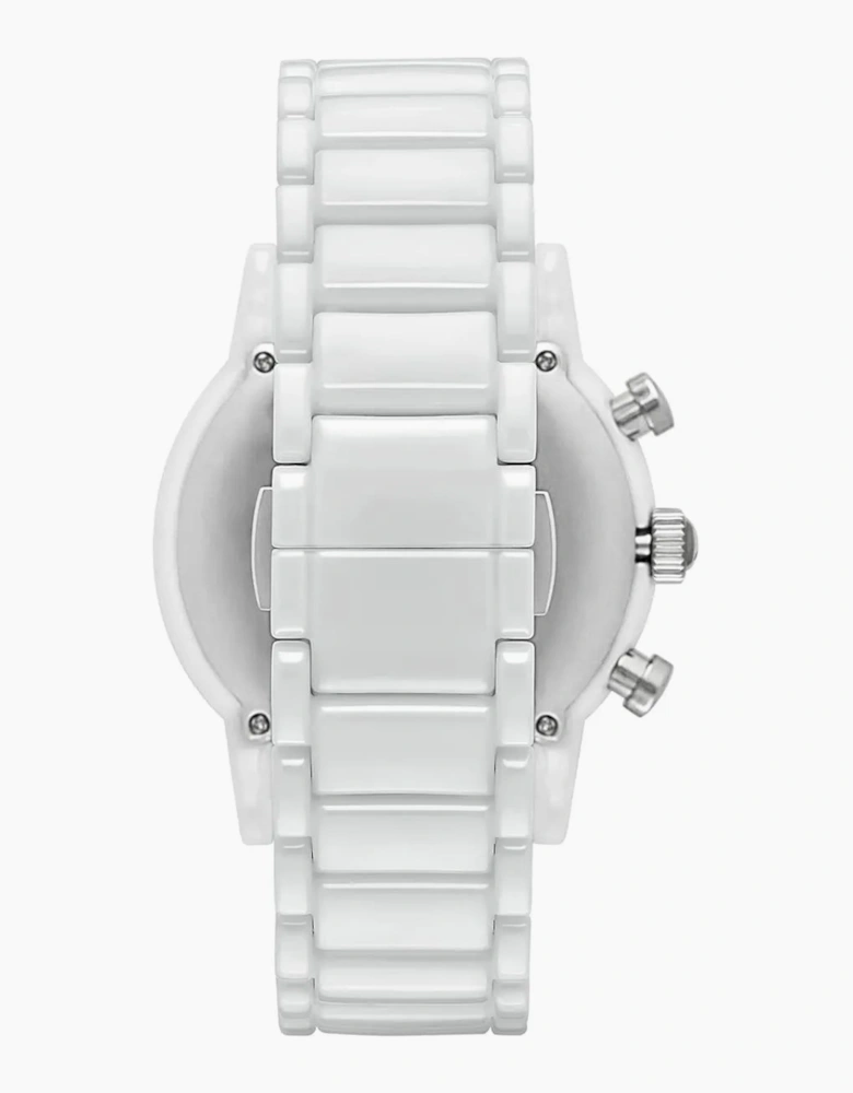 Emporio Armani AR1499 White Ceramic Chronograph Men's Watch