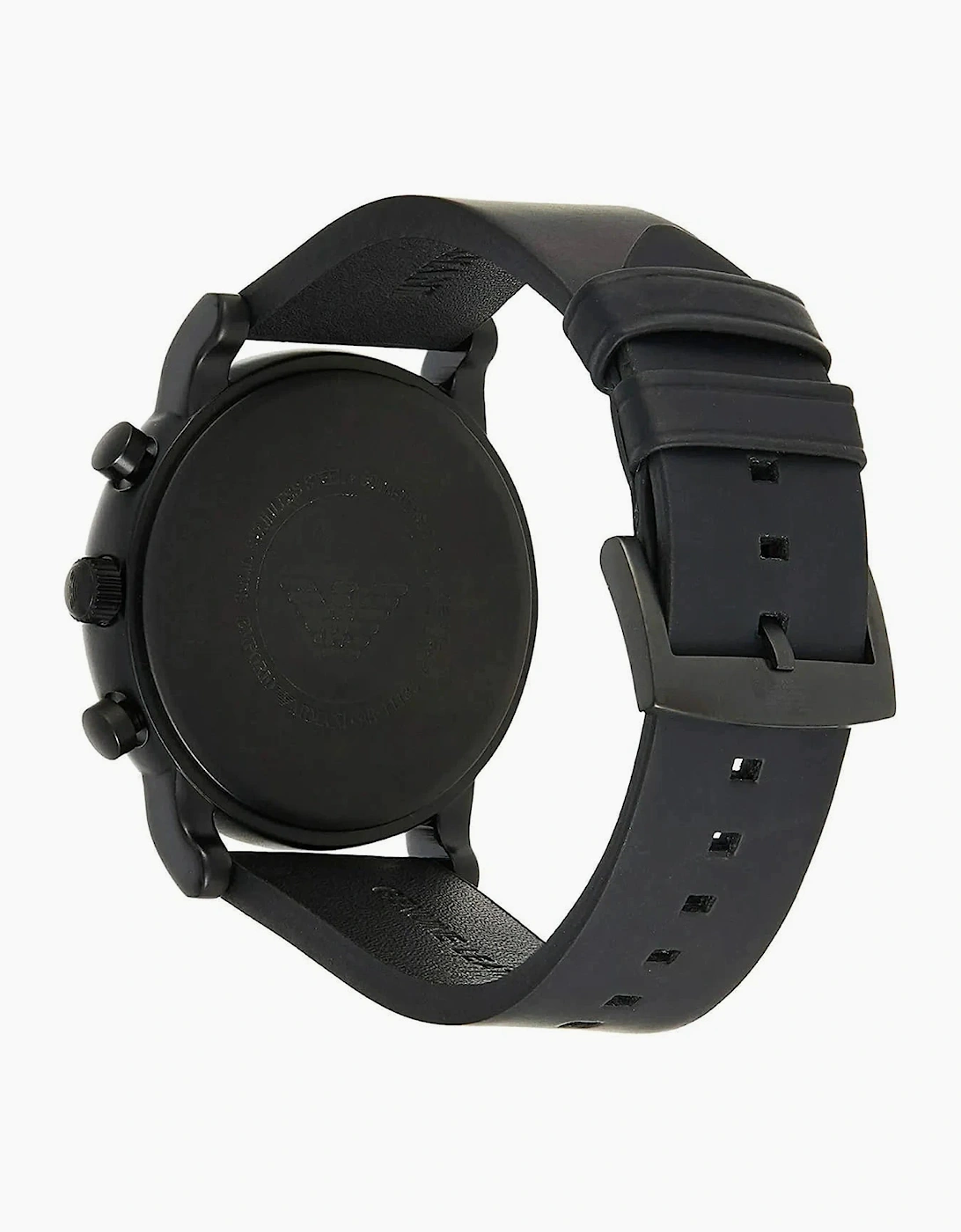 Emporio Armani AR11133 Luigi Black Leather Chronograph  Men's Watch