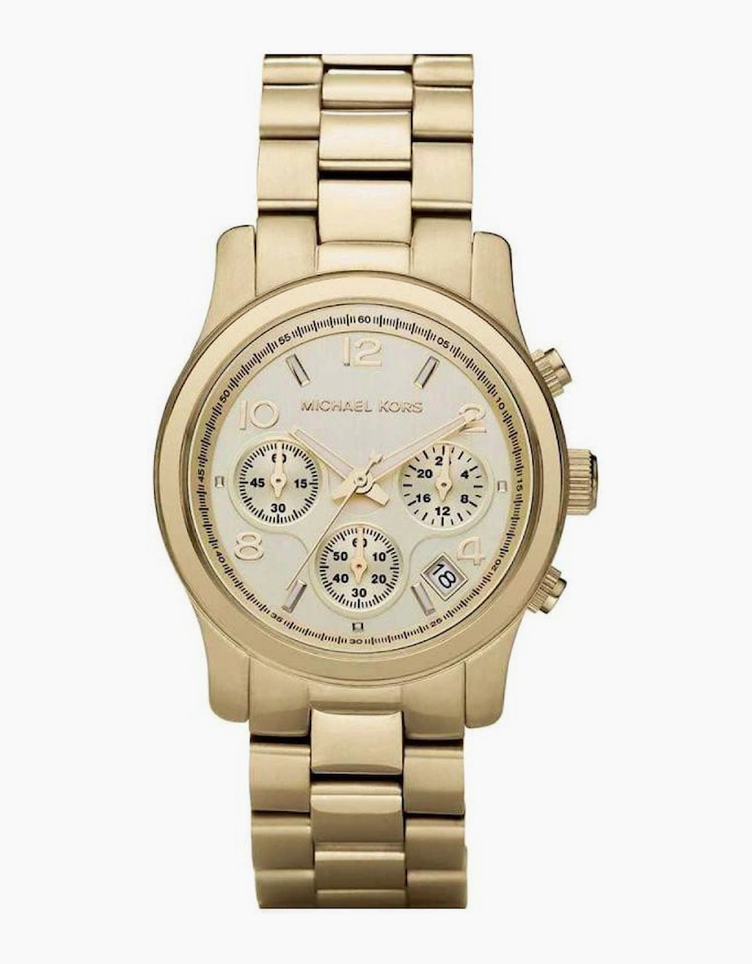 Michael Kors MK5055 Runway Gold Bracelet Chronograph Ladies Watch