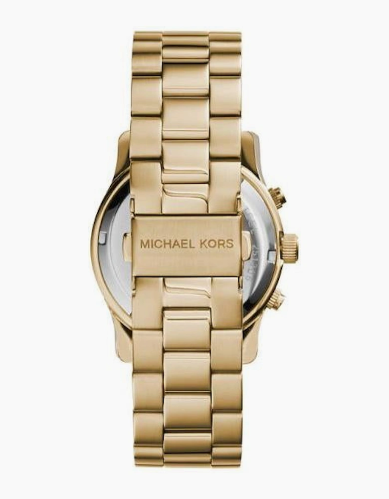 Michael Kors MK5055 Runway Gold Bracelet Chronograph Ladies Watch