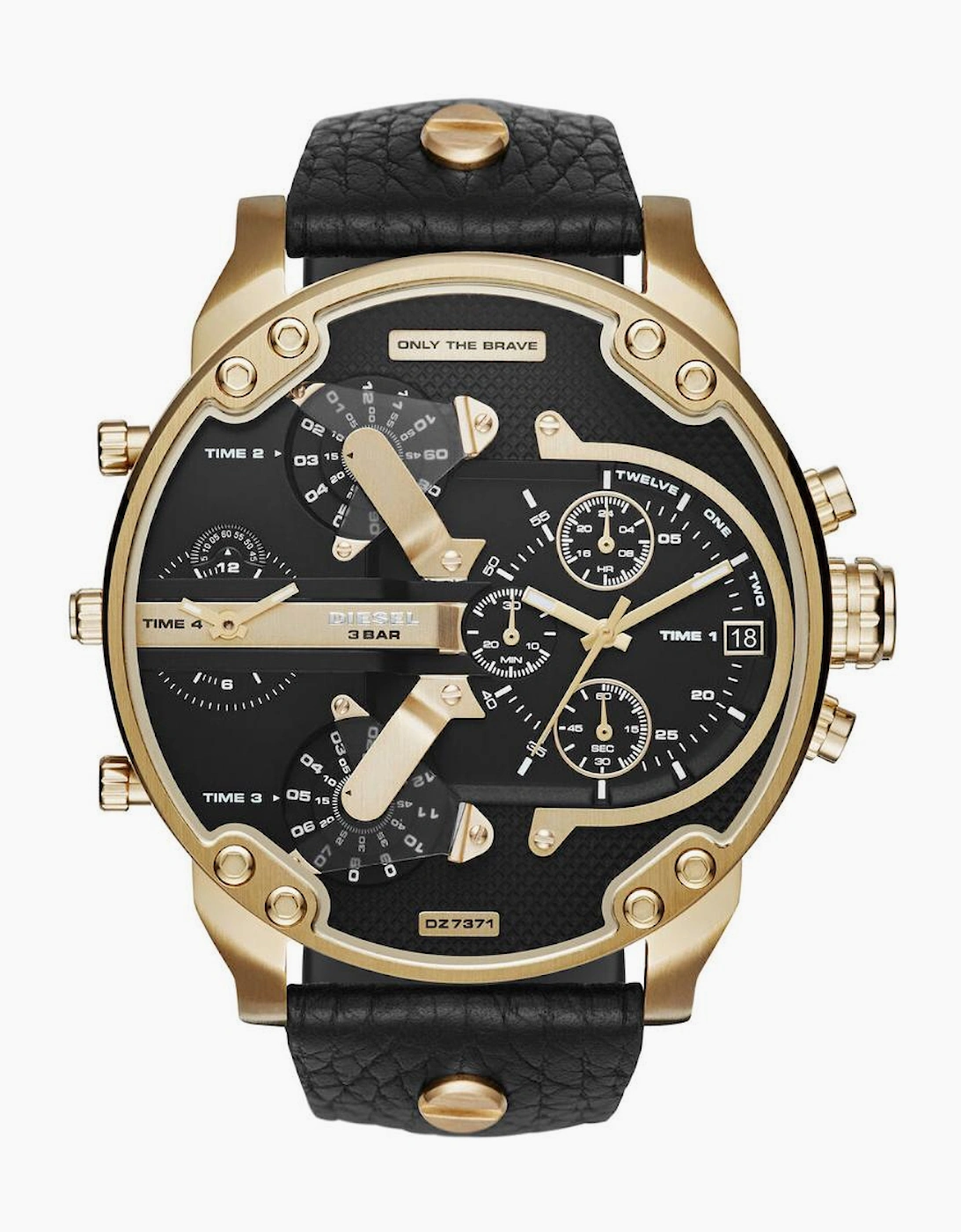 Diesel DZ7371 Mr. Daddy 2.0 Black Leather Men's Watch