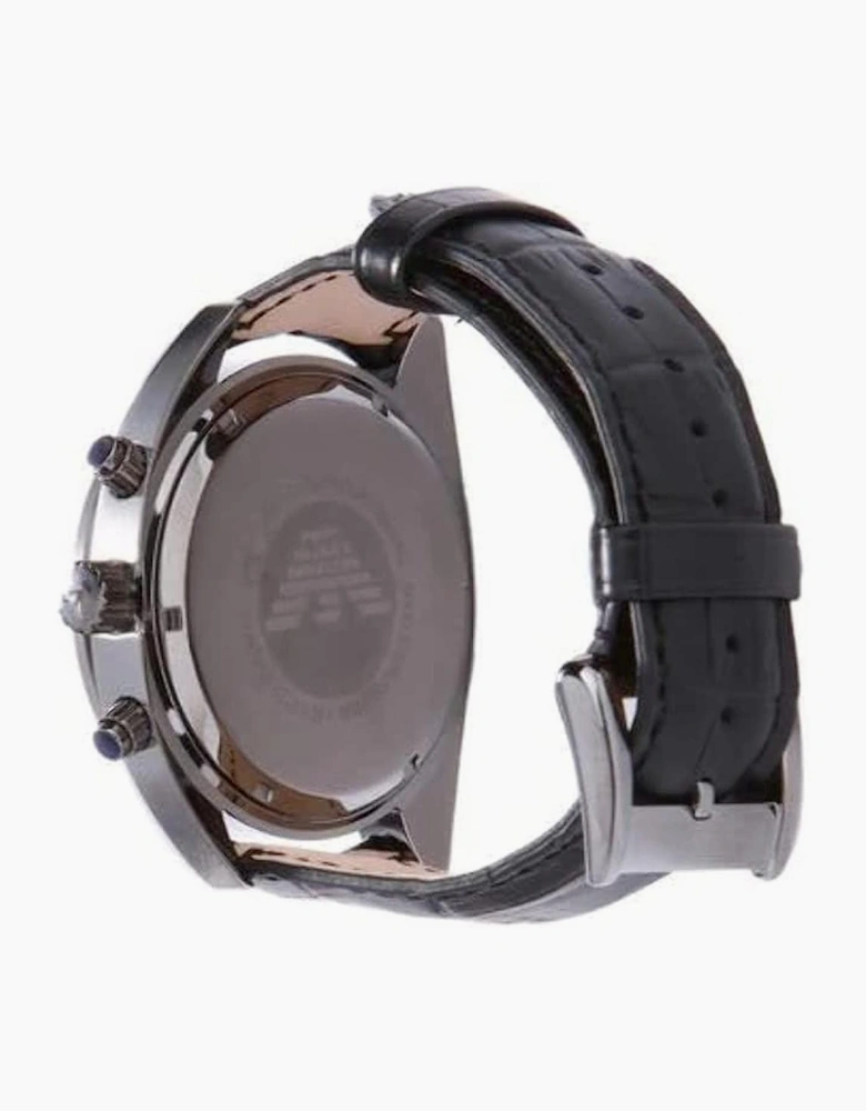 Emporio Armani AR5917 Sportivo Black Leather Chronograph Men's Watch