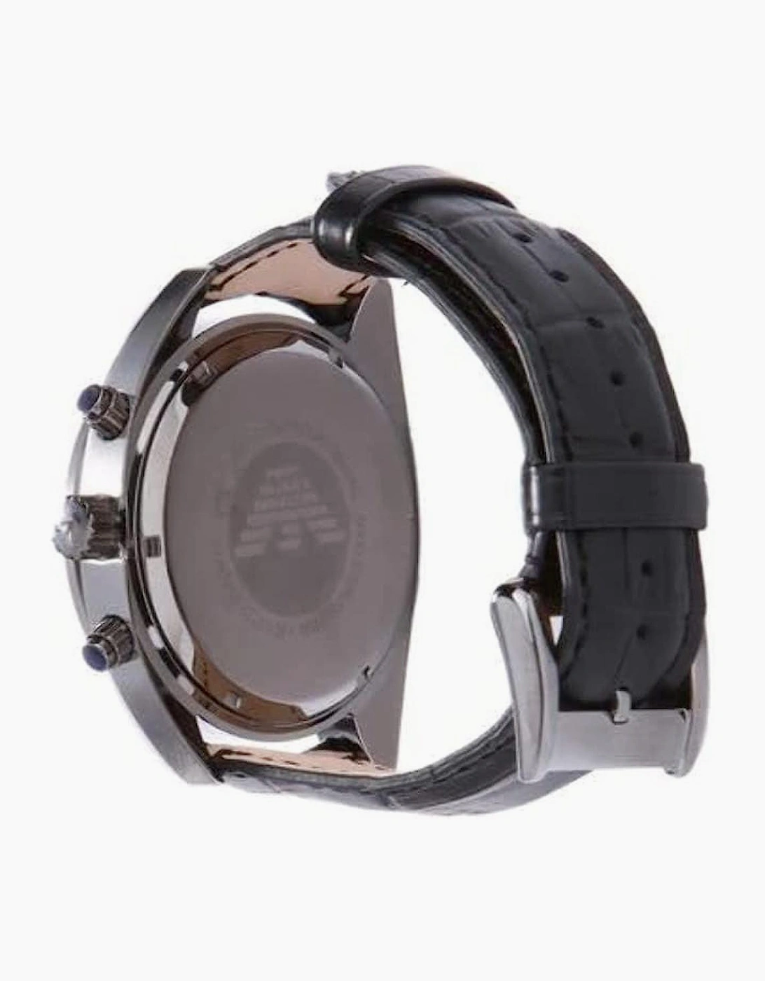 Emporio Armani AR5917 Sportivo Black Leather Chronograph Men's Watch
