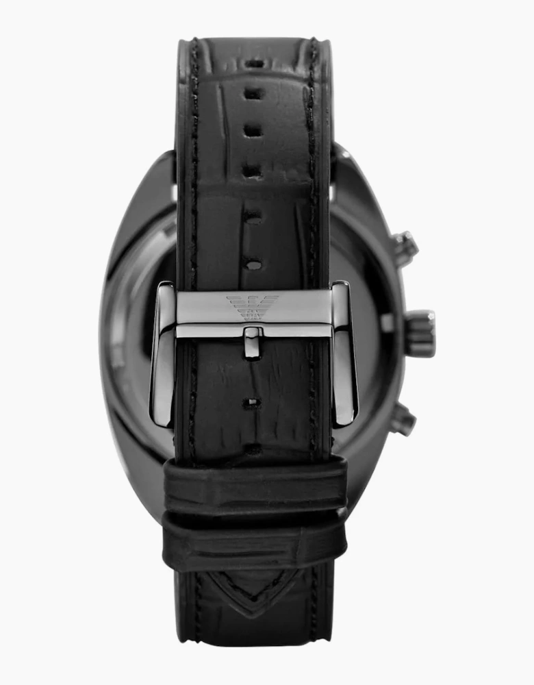 Emporio Armani AR5917 Sportivo Black Leather Chronograph Men's Watch
