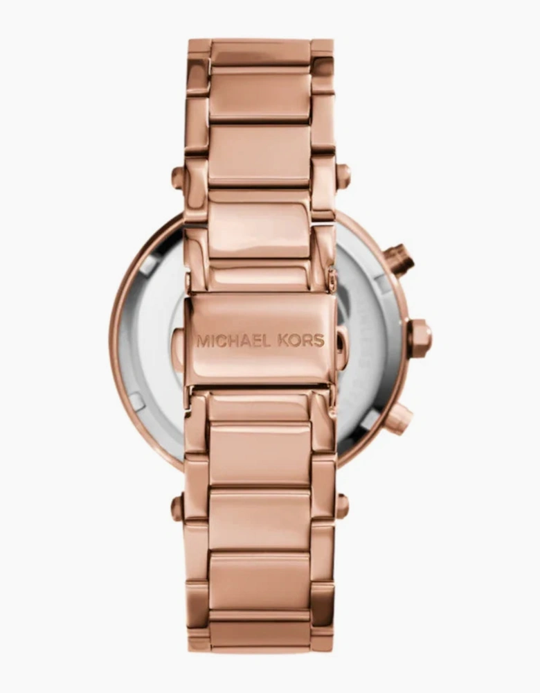 Michael Kors Parker Chrono Ladies Rose Gold Watch MK5616