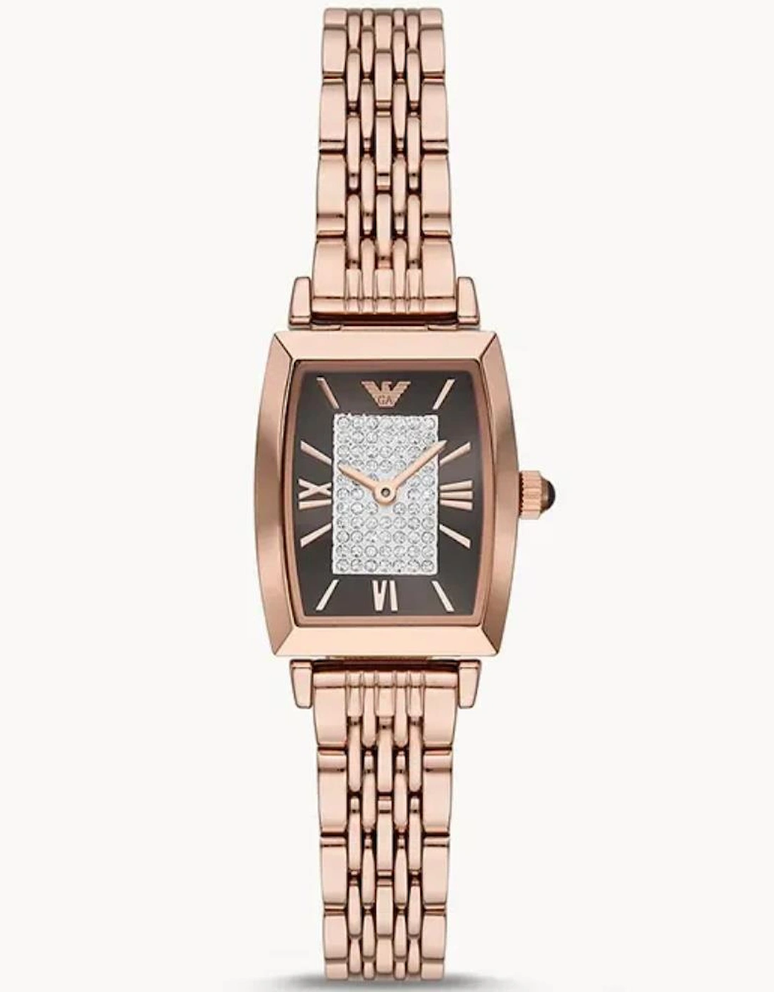 Emporio Armani AR11407 Gianni T-Bar Rose Gold Ladies Watch