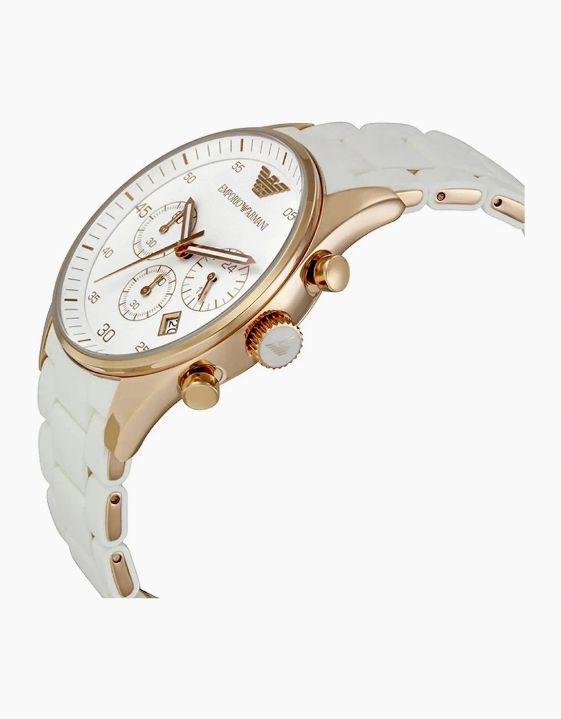 Emporio Armani Tazio White Silicone Chronograph Men's Watch AR5919