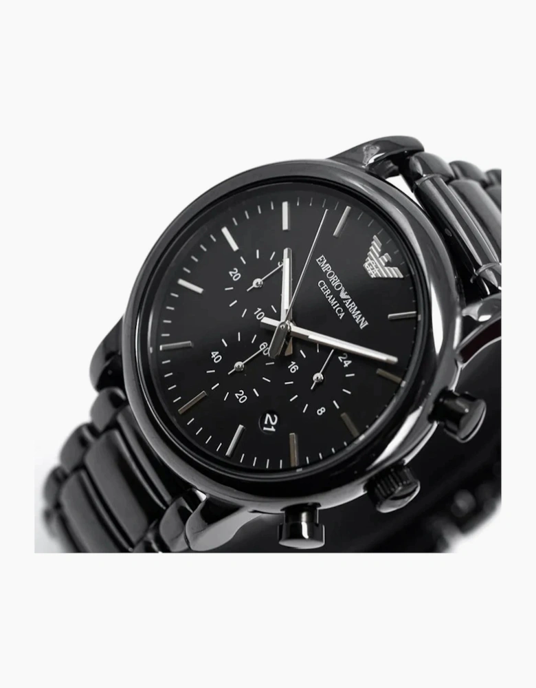 Emporio Armani  AR1507 Black Ceramic Chronograph Men's Watch