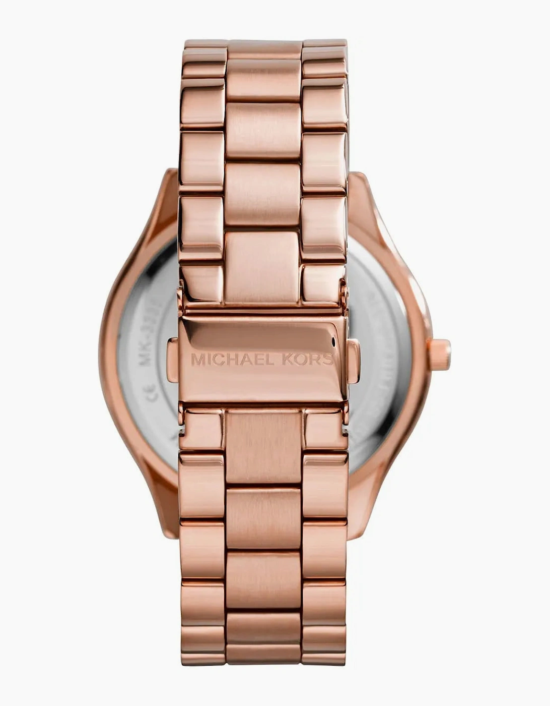 Michael Kors Ladies Slim Runway Rose Gold Watch MK3336
