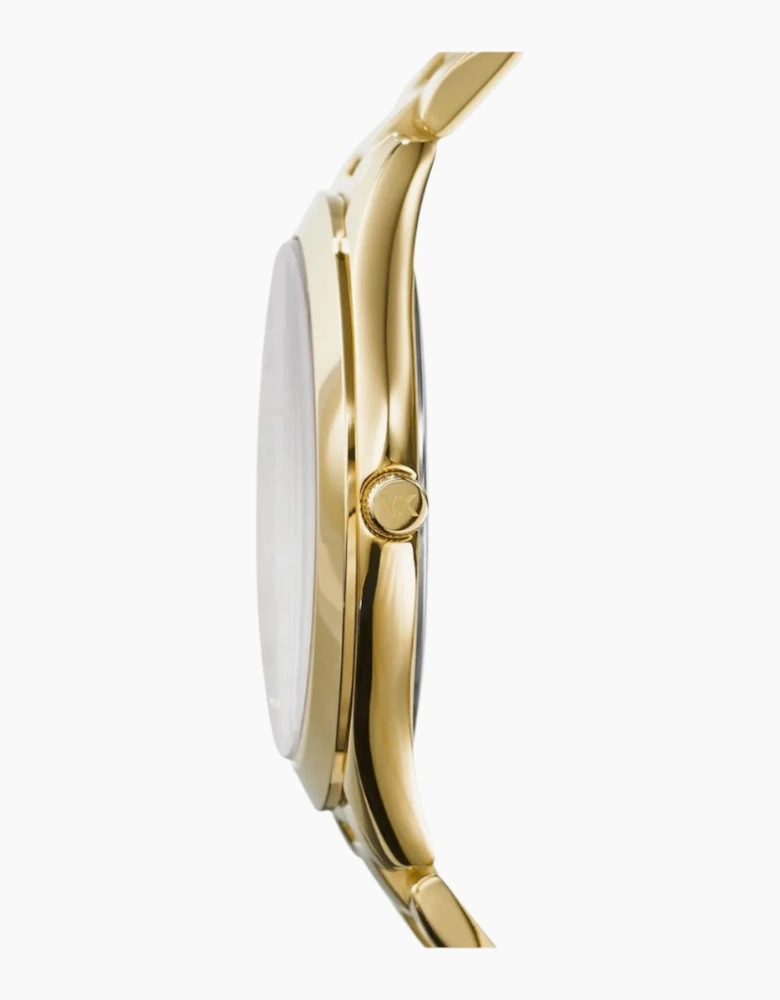 Michael Kors Ladies Slim Runway Gold Watch MK3335