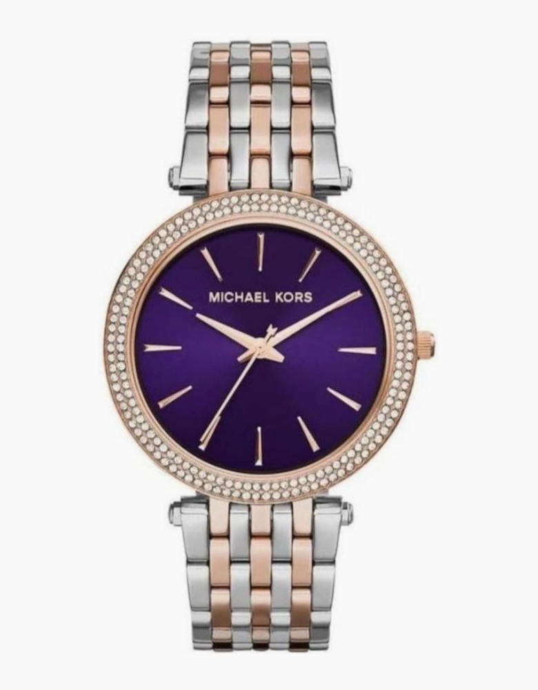 Michael Kors MK3353 Darci Purple Two Tone Ladies Watch