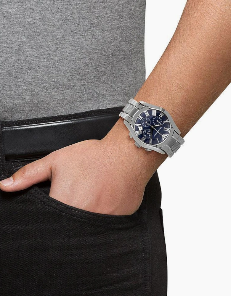 Emporio Armani AR1635 Blue Dial Chronograph  Men's Watch