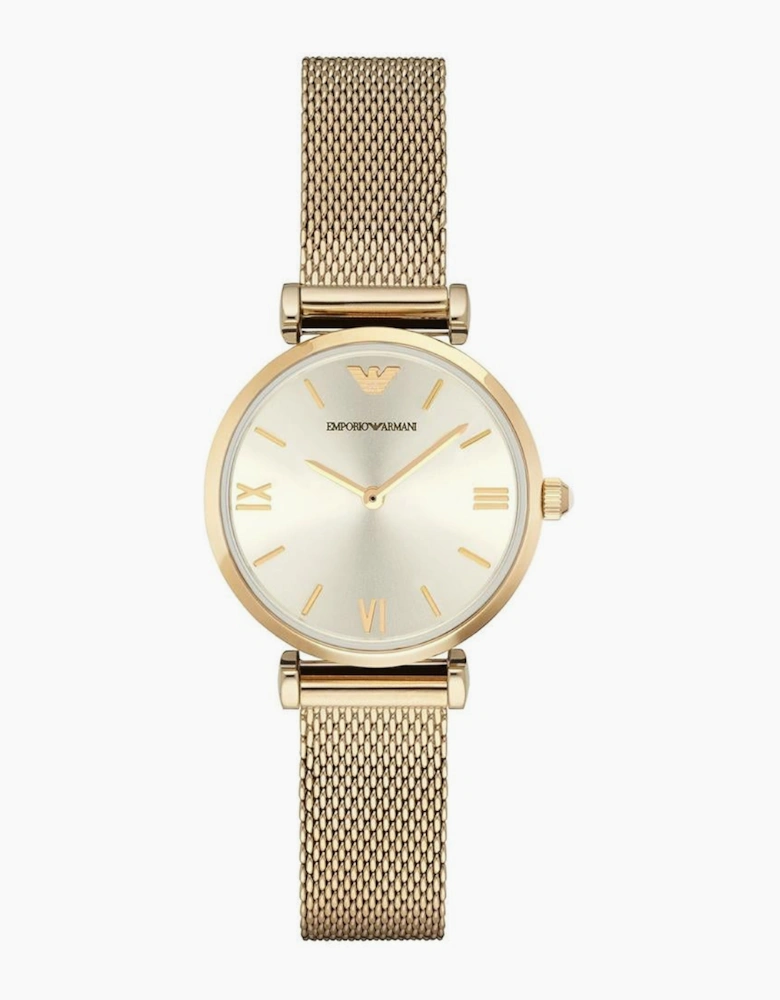 Emporio Armani  AR1957 Gold Slim Mesh Ladies Watch