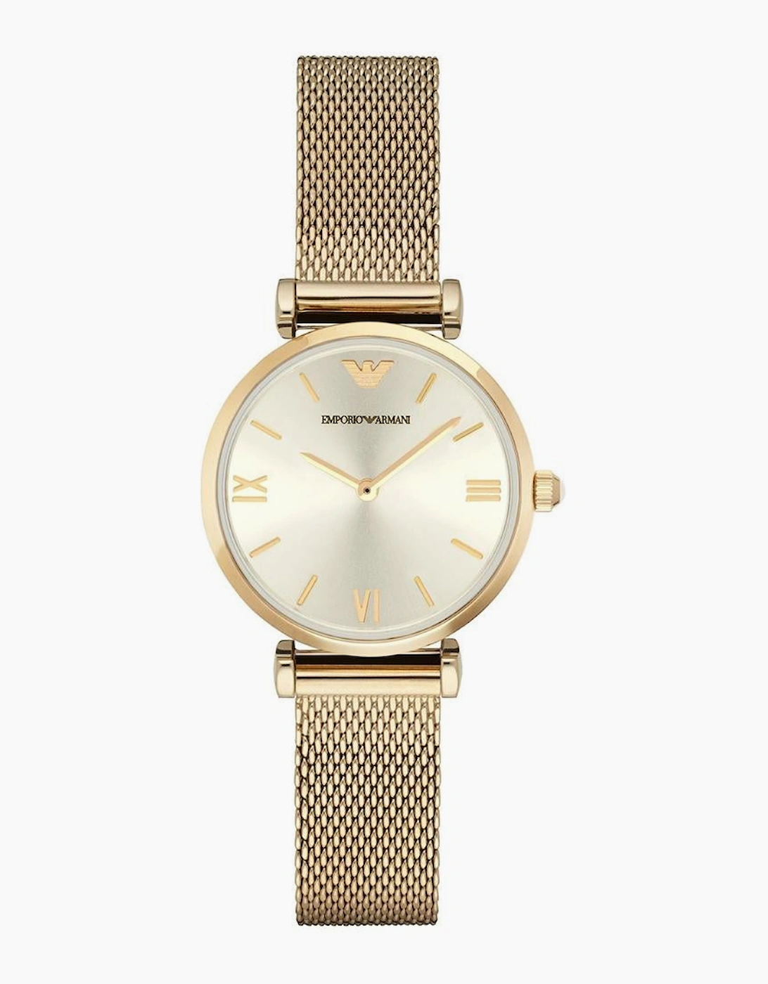 Emporio Armani  AR1957 Gold Slim Mesh Ladies Watch