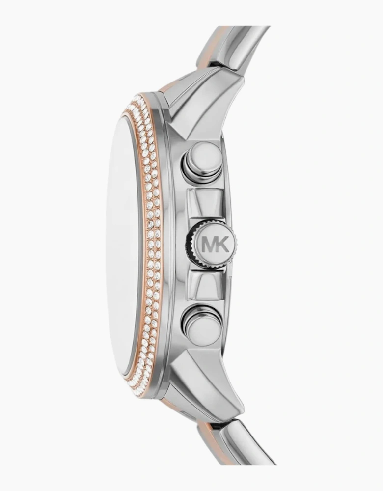 Michael Kors Ladies Two-Tone Oversized Bryn Pavé Watch MK7201
