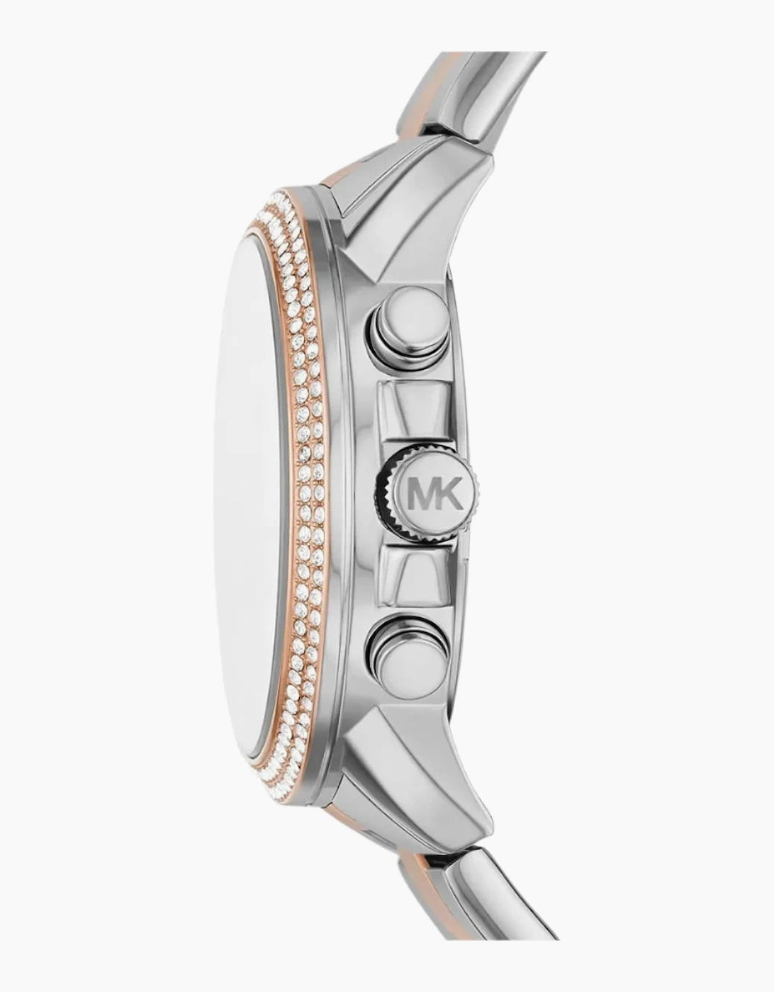 Michael Kors Ladies Two-Tone Oversized Bryn Pavé Watch MK7201