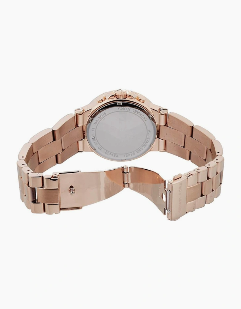 Michael Kors MK5586 Mini Dylan Glitz Rose Gold Chronograph Ladies Watch