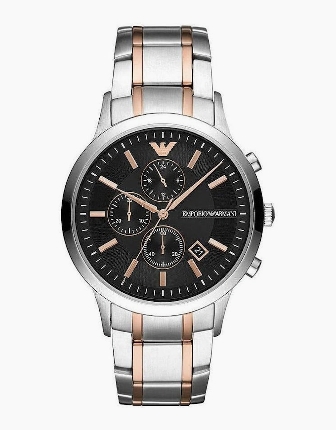 Emporio Armani AR11165 Renato Two Tone Rose Gold Chronograph  Men's Watch