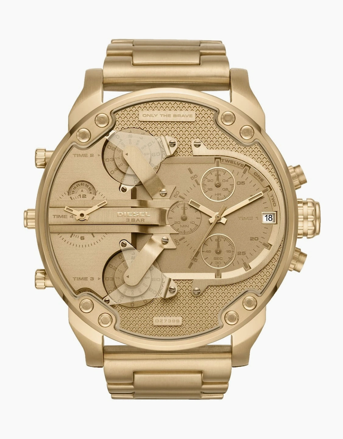 Diesel Men's Mr Daddy 2.0 Gold Watch DZ7399