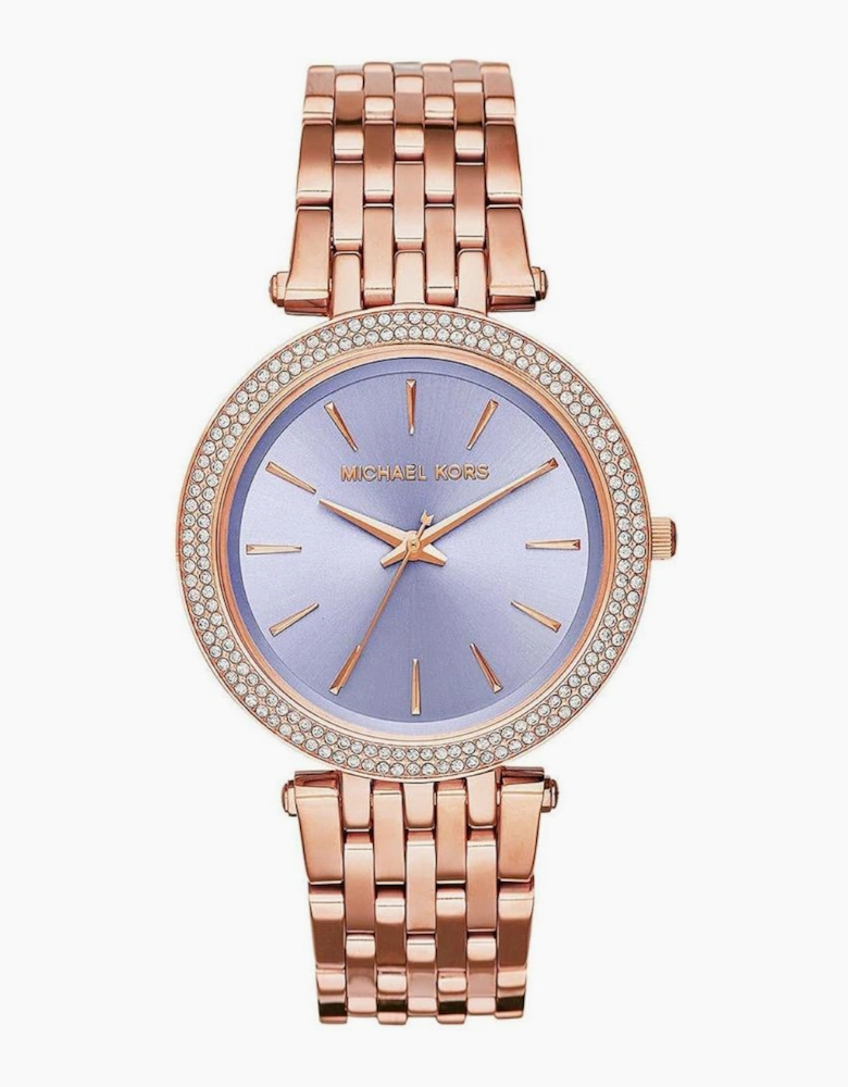 Michael Kors MK3400 Darci Purple Two Tone Rose Gold Ladies Watch