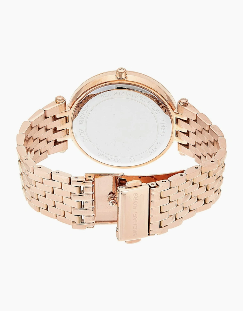 Michael Kors MK3400 Darci Purple Two Tone Rose Gold Ladies Watch