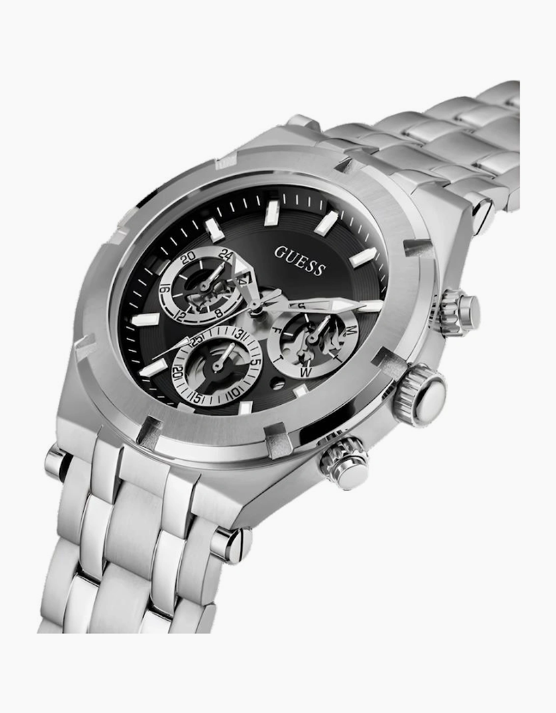Guess Sport Continental Silver Men's Watch GW0260G1
