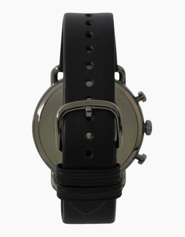 Emporio Armani AR11168 Aviator Black Leather Men's Watch