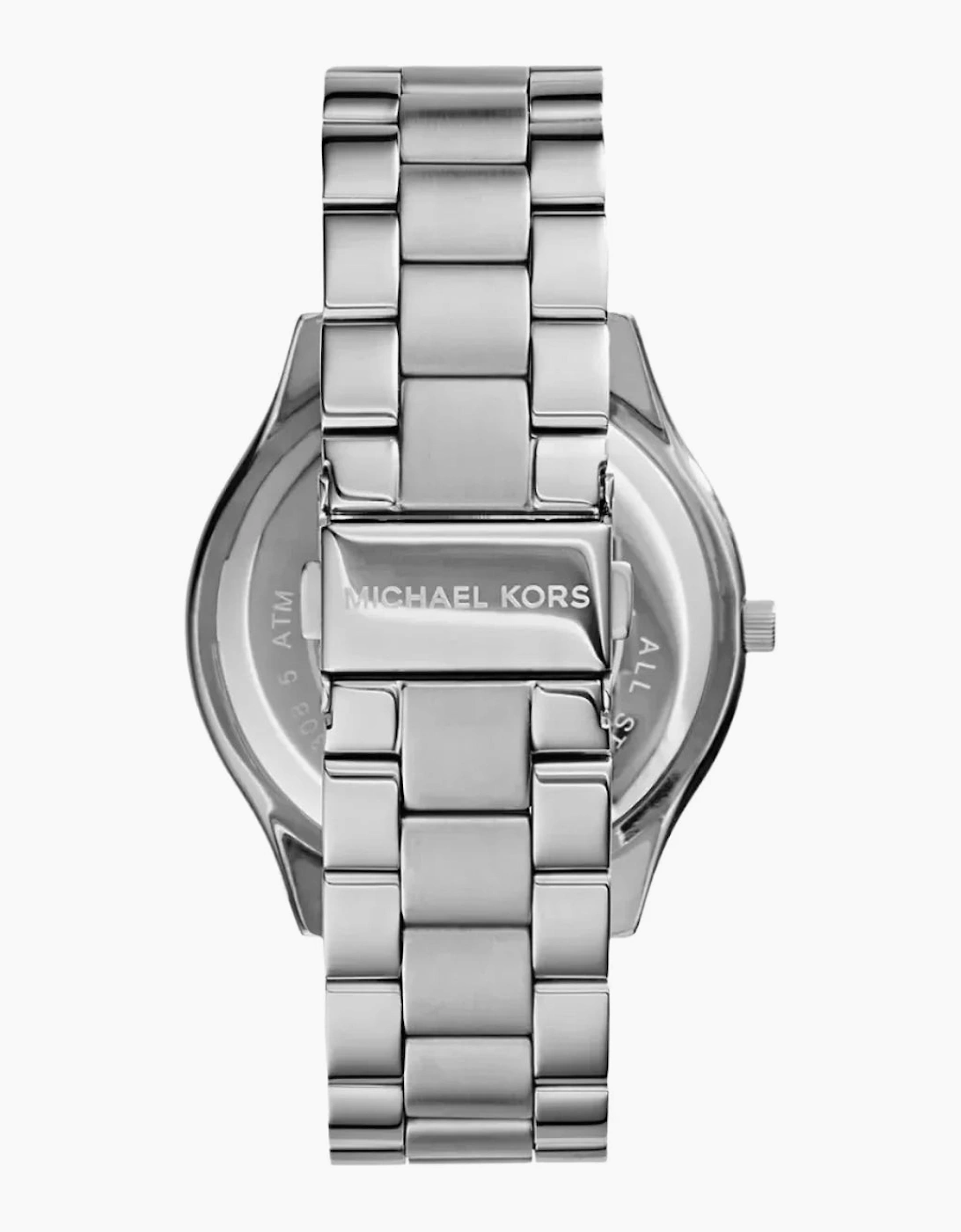 Michael Kors Ladies Slim Runway Silver Watch MK3178