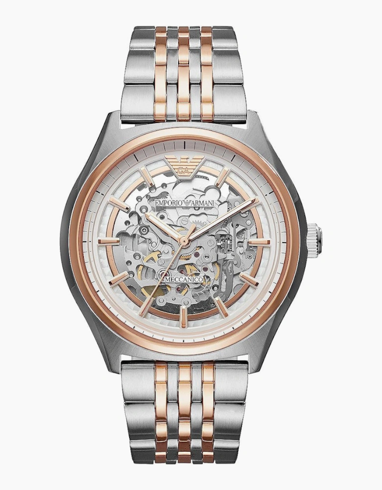 Emporio Armani  AR60002 Meccanico Two Tone Men's Watch