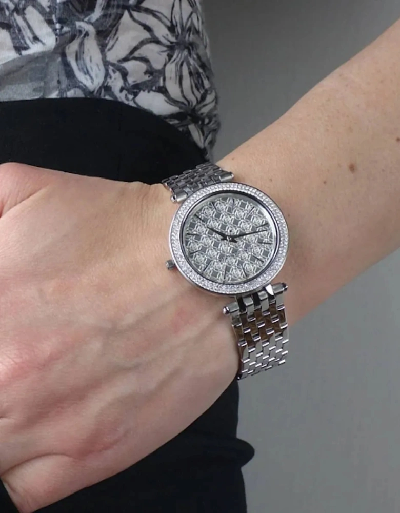 Michael Kors Ladies  Darci Silver Watch MK3404