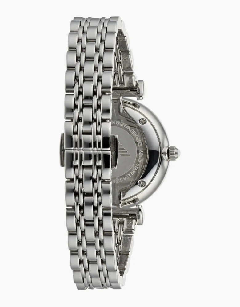 Emporio Armani AR11170 Silver White Marble Ladies Watch
