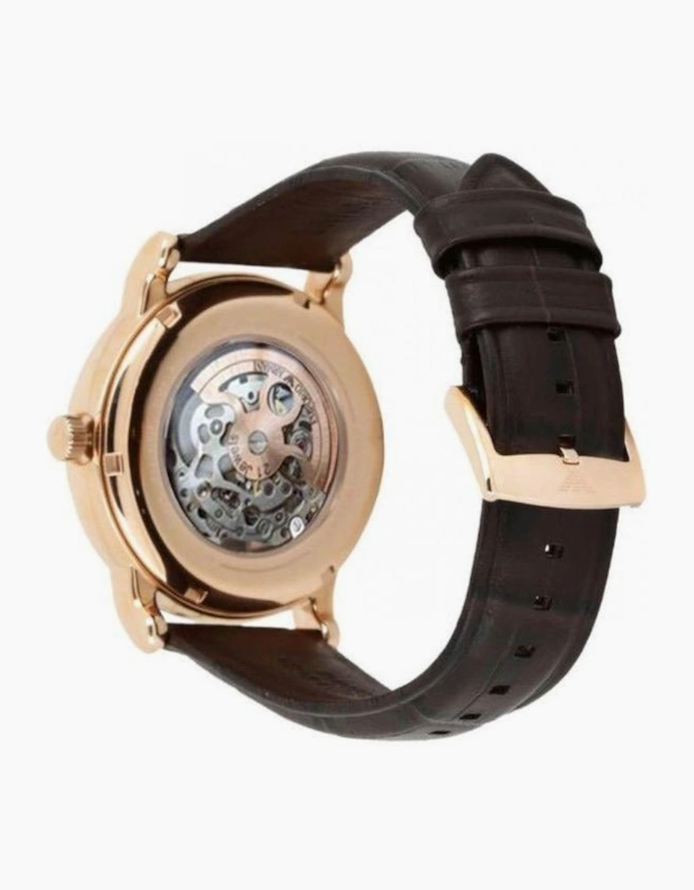 Emporio Armani AR2073 Brown Leather Strap and Rose Gold Men's Watch