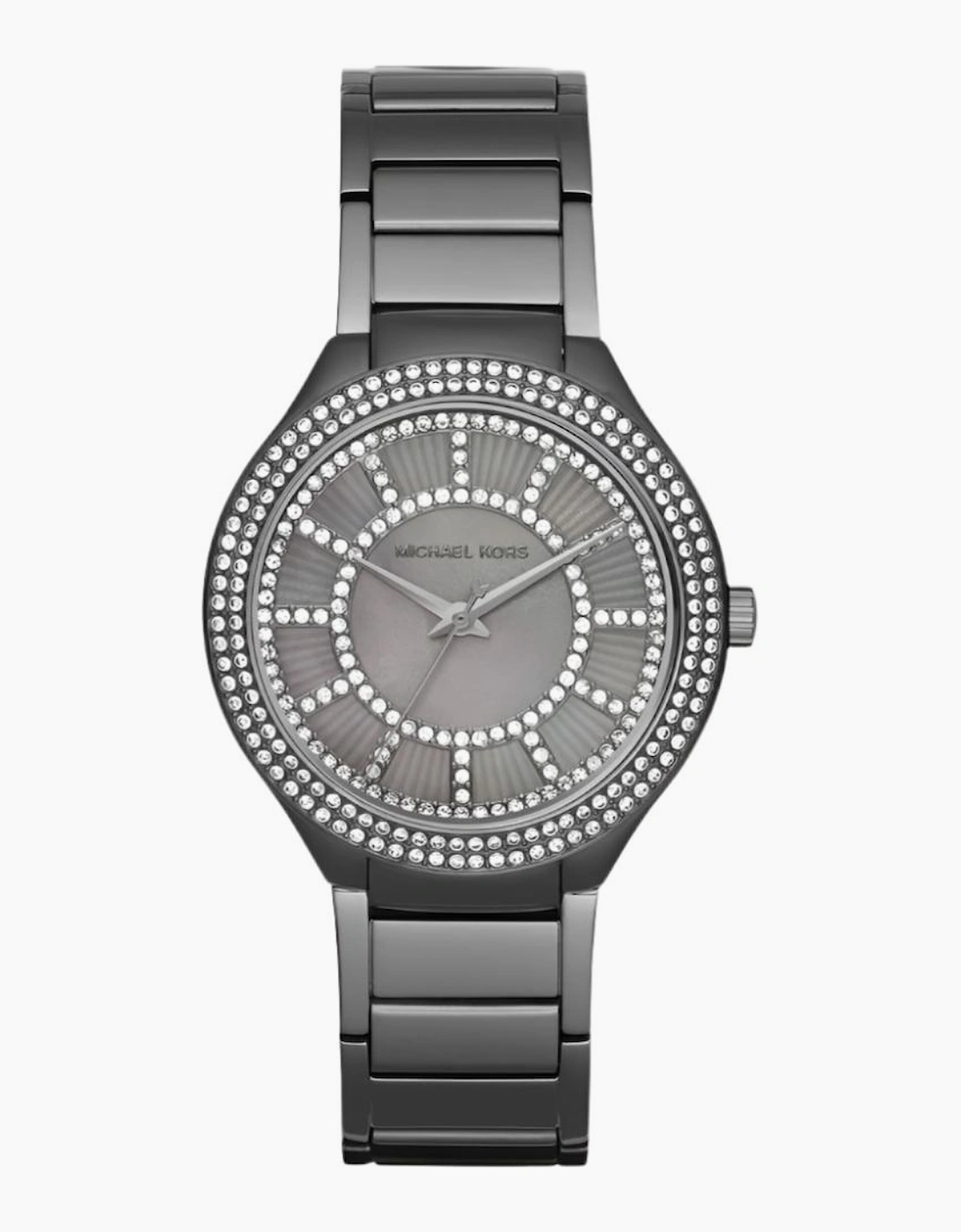 Michael Kors MK3410 Kerry Crystal Gunmetal Grey Ladies Watch