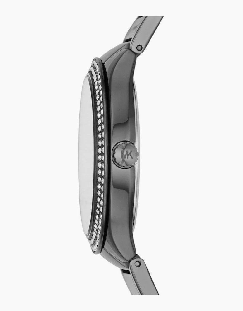 Michael Kors MK3410 Kerry Crystal Gunmetal Grey Ladies Watch