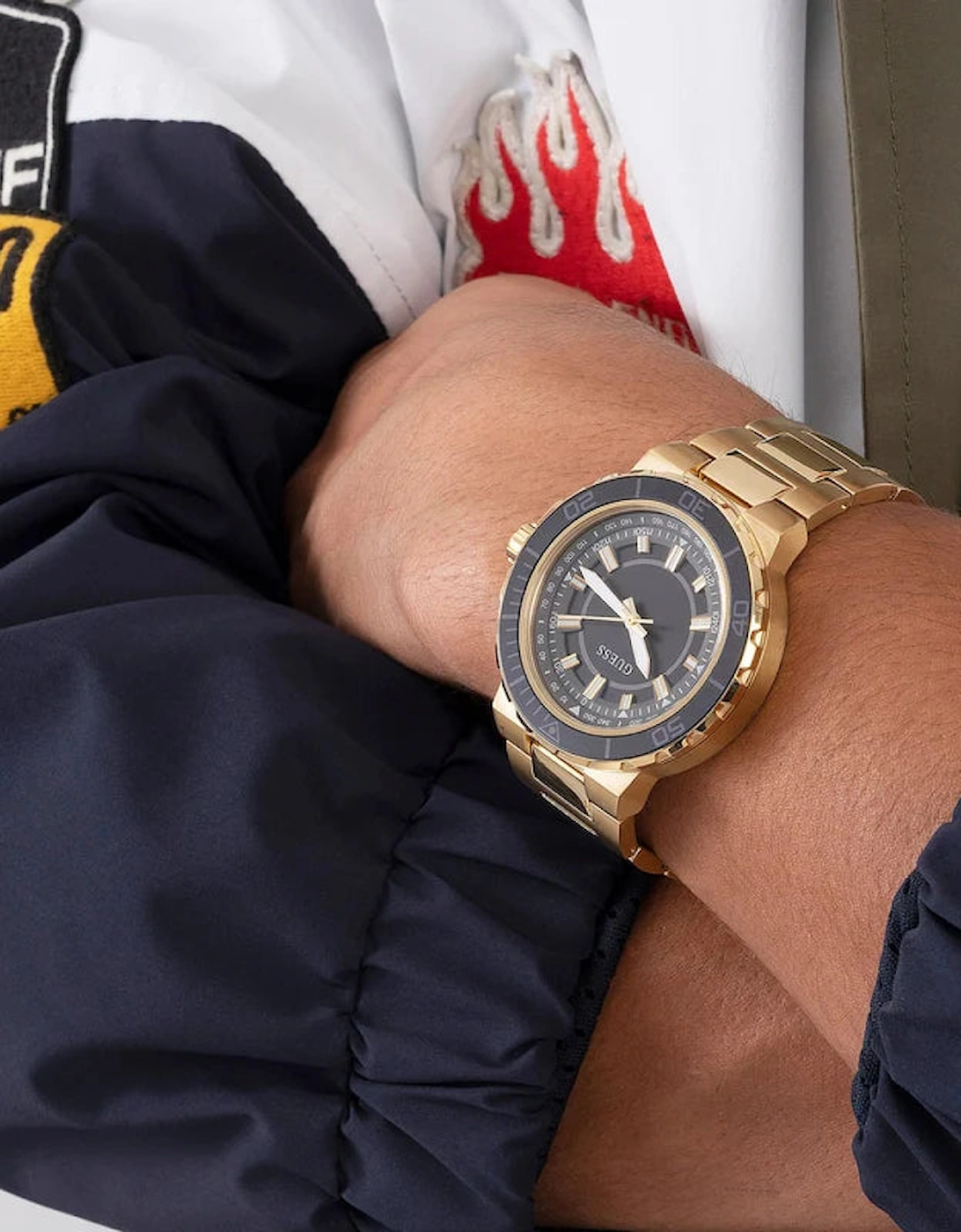 Guess Cosmo GW0426G2 Track Gold Men's Watch