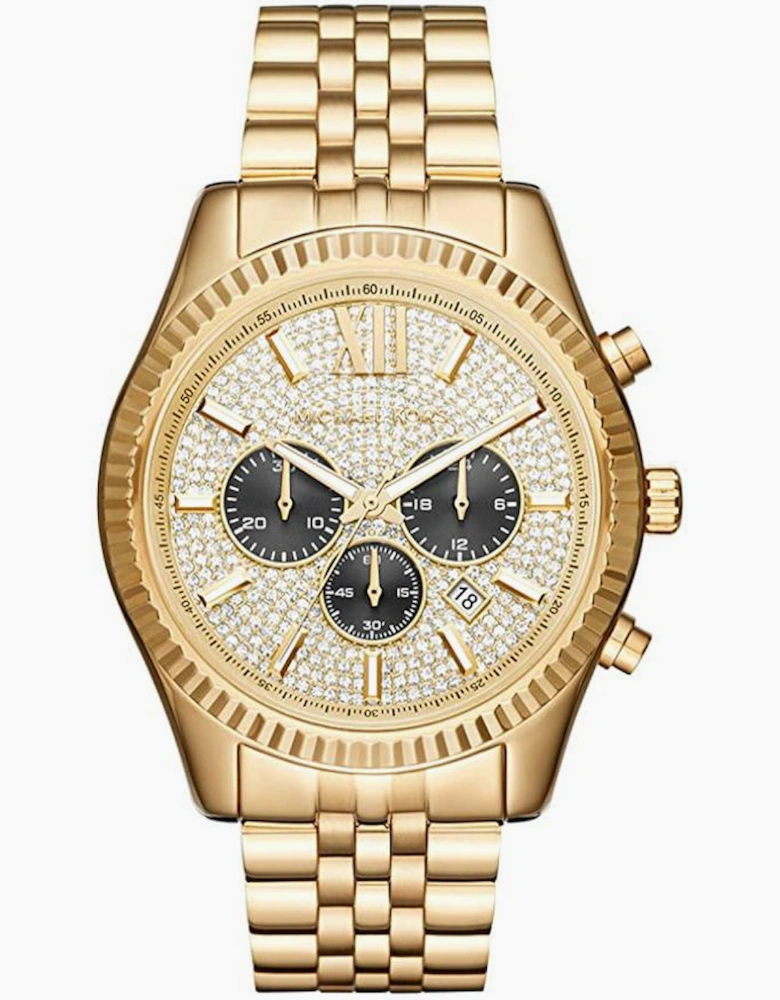 Michael Kors MK8494 Lexington Gold-Tone Chronograph Men's Watch
