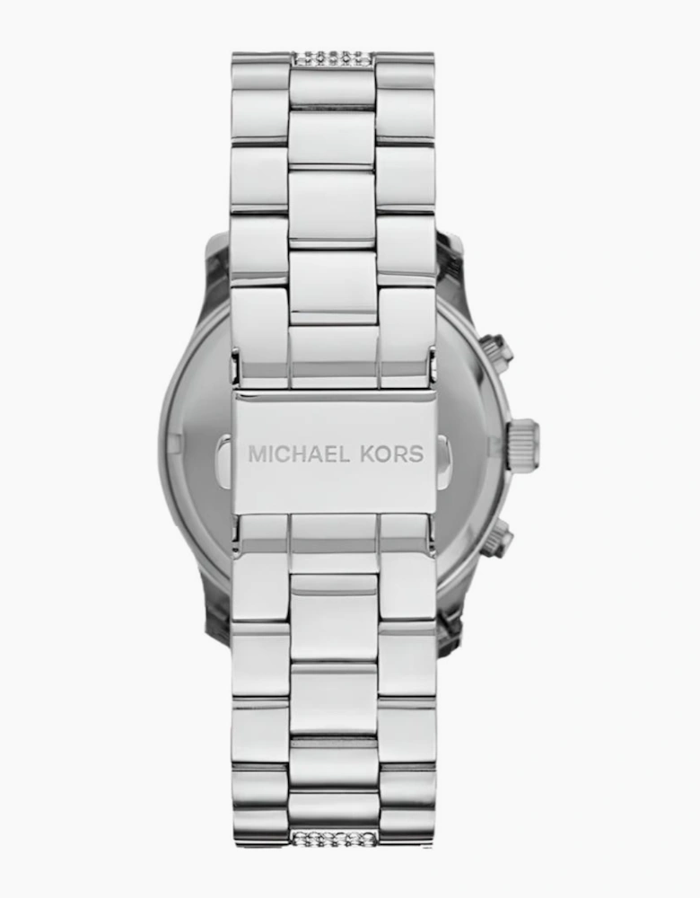 Michael Kors MK5825 Runway Silver Glitz Chronograph Ladies Watch