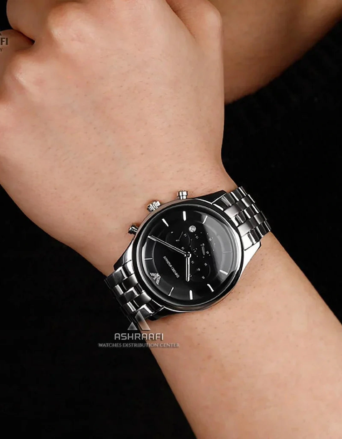 Emporio Armani  AR11017 Black Dial Chronograph  Men's Watch