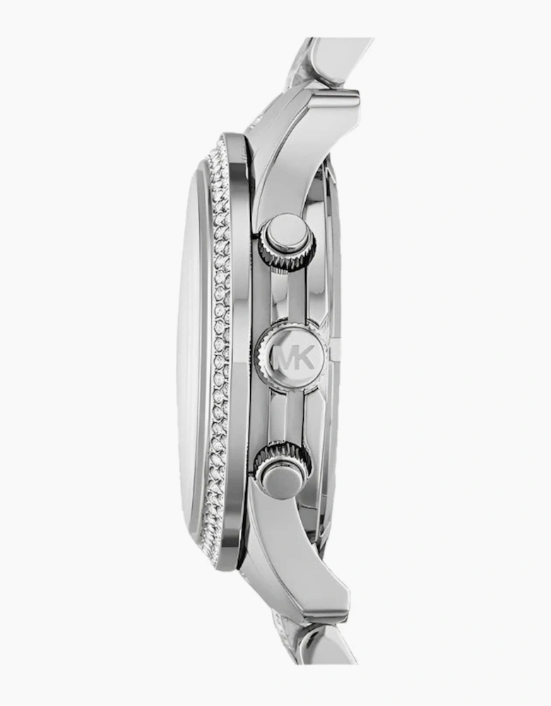 Michael Kors MK5825 Runway Silver Glitz Chronograph Ladies Watch