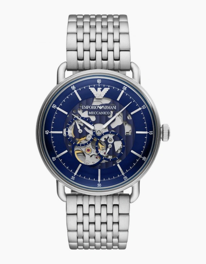 Emporio Armani Men's Meccanico Silver Watch AR60024