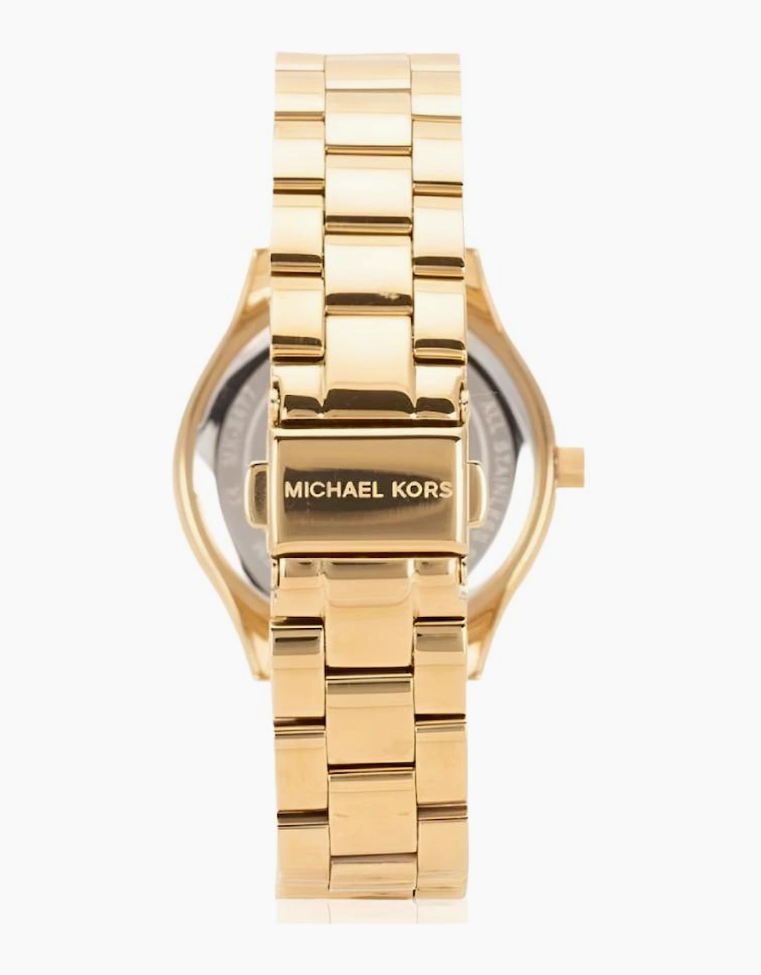 Michael Kors Ladies Mini Slim Runway Yellow Gold Watch MK3477