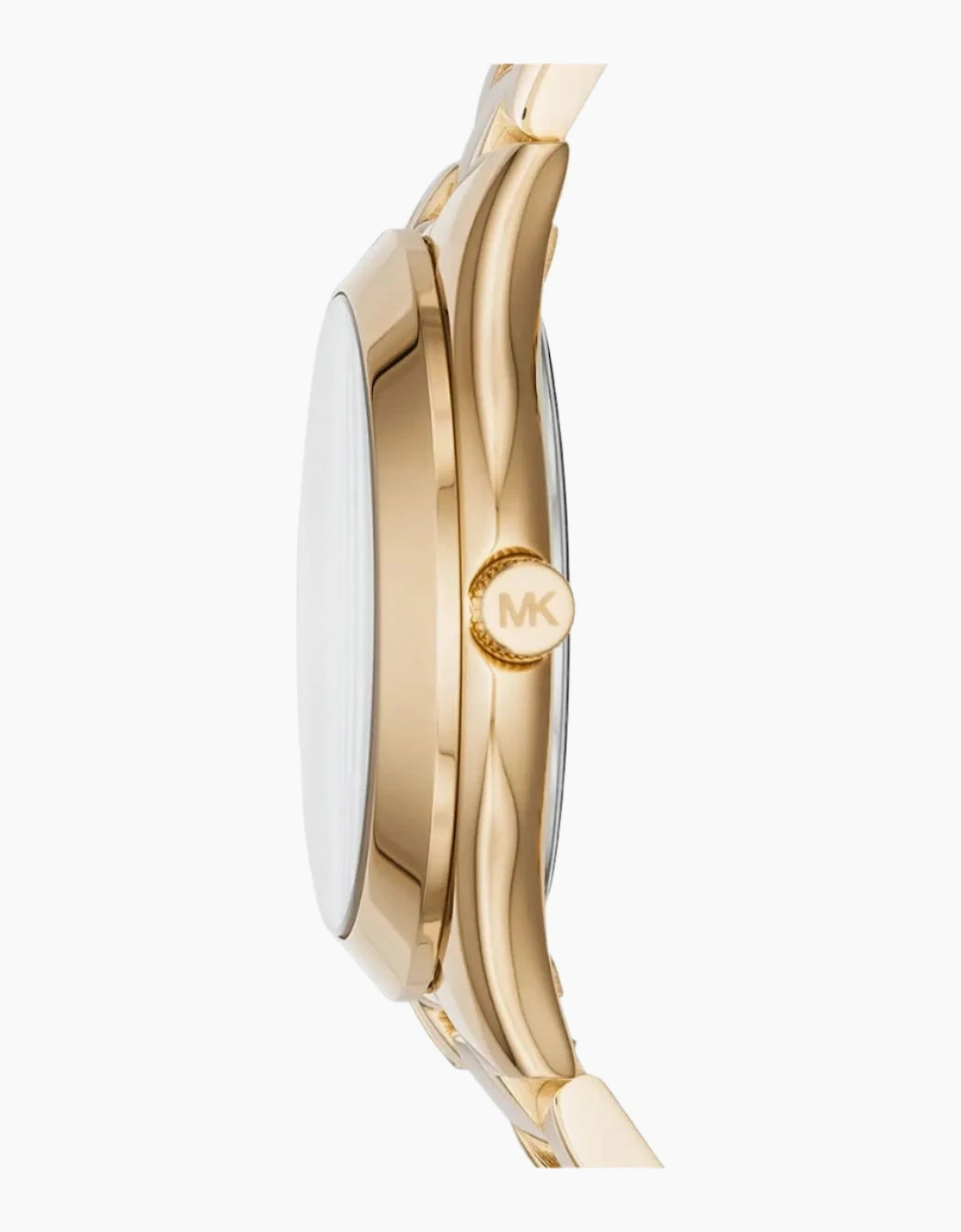 Michael Kors Ladies Mini Slim Runway Yellow Gold Watch MK3477