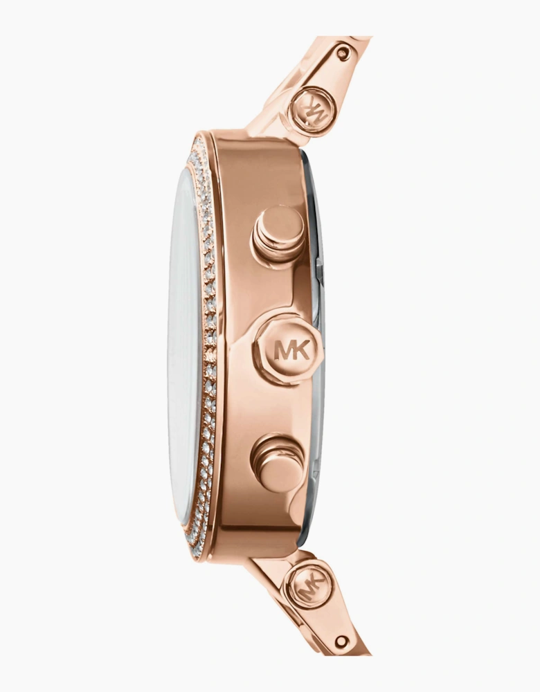 Michael Kors MK5896 Parker Rose Gold Chronograph Ladies Watch