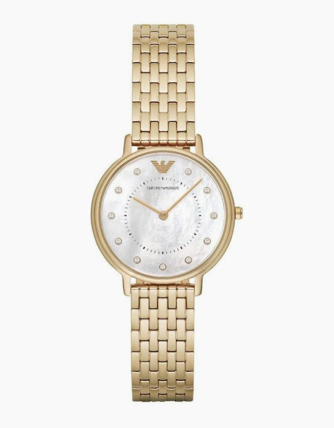 Emporio Armani AR11007 Gold Mother of Pearl Ladies Watch