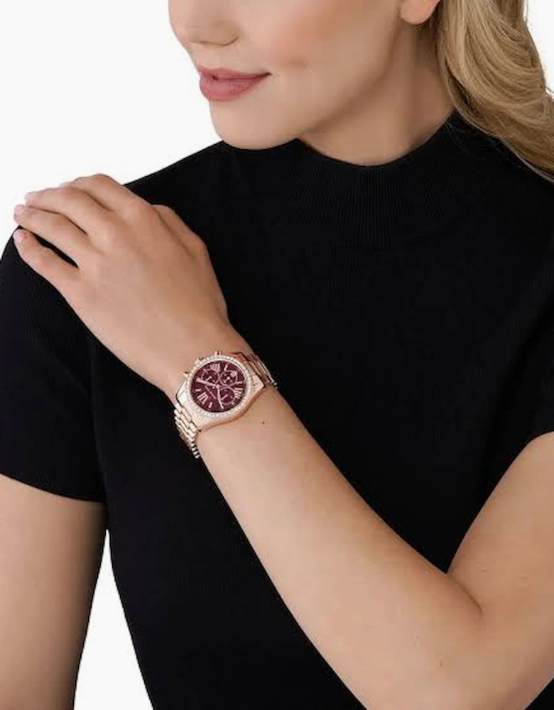 Michael Kors MK7275 Chronograph Rose Gold Ladies Watch