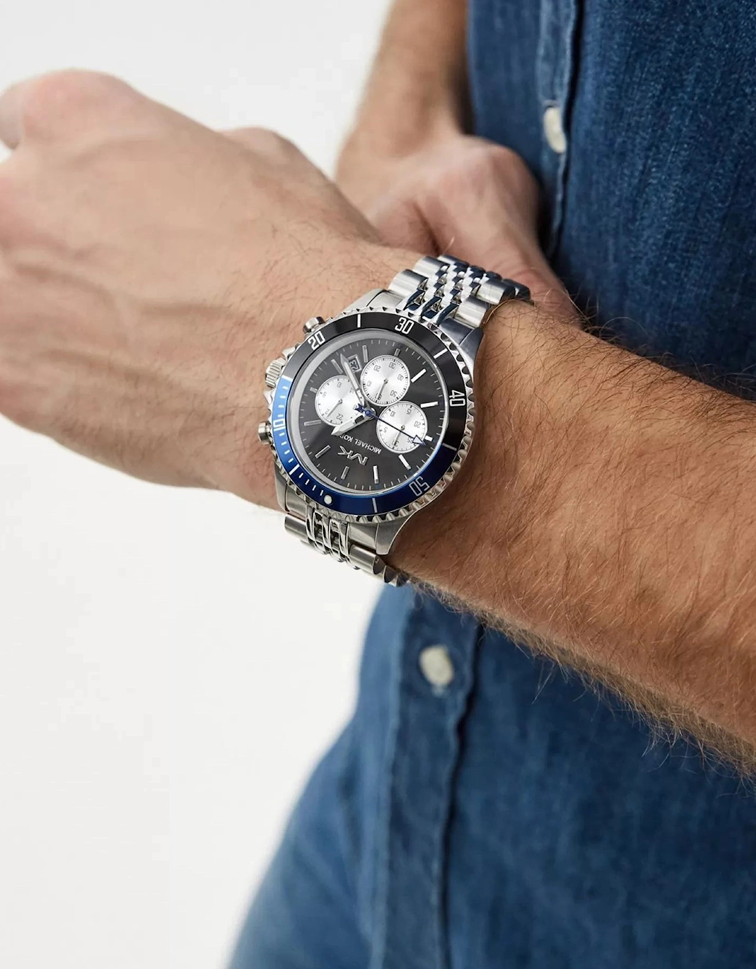 Michael Kors Bayville Chrono Men's Silver Watch MK8749