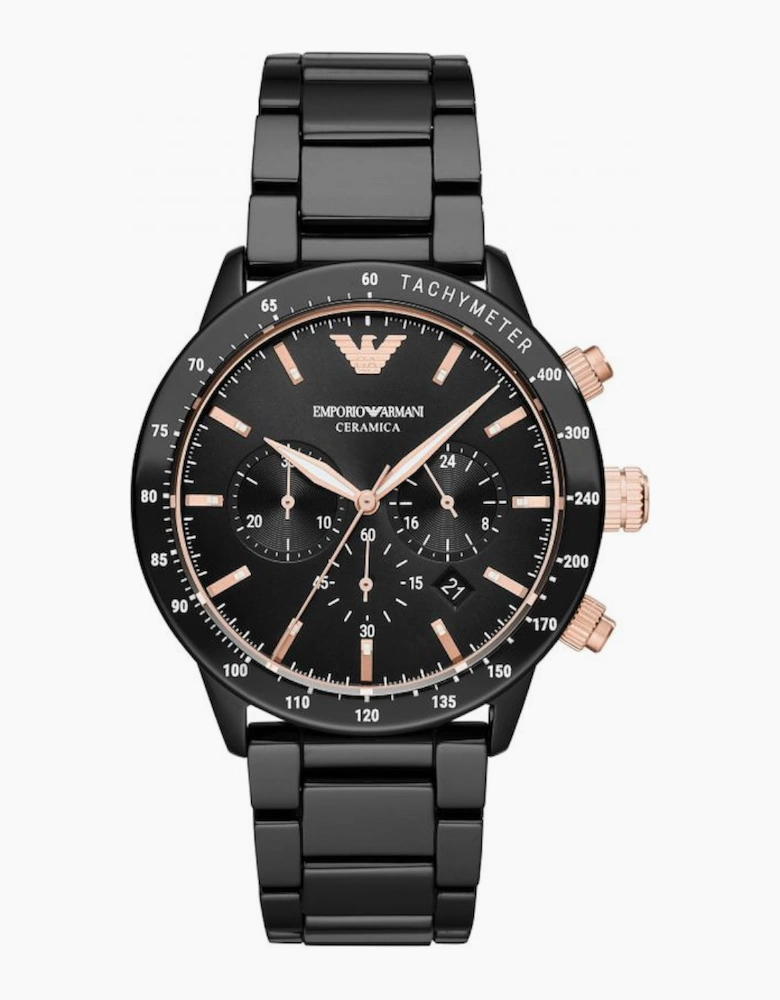 Emporio Armani Men's Mario Black Watch AR70002