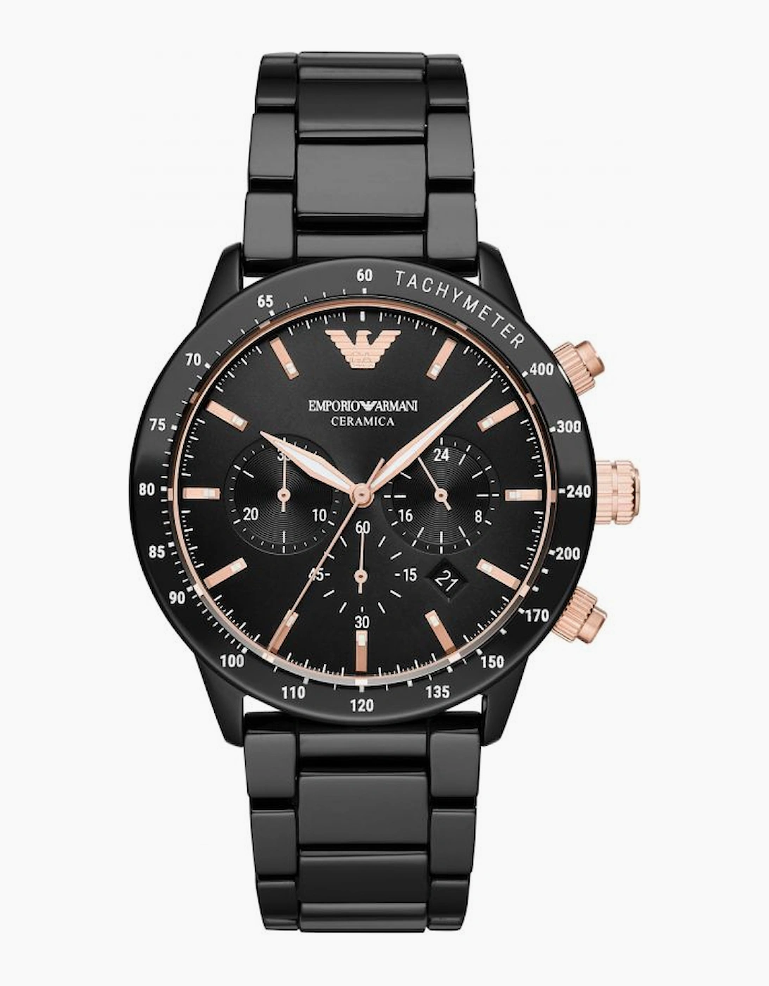 Emporio Armani Men's Mario Black Watch AR70002
